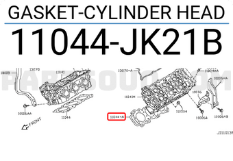 Nissan 11044JK21B GASKET-CYLINDER HEAD