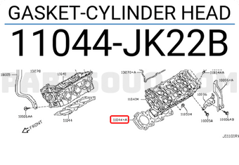Nissan 11044JK22B GASKET-CYLINDER HEAD