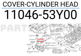Nissan 1104653Y00 COVER-CYLINDER HEAD