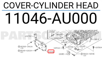Nissan 11046AU000 COVER-CYLINDER HEAD