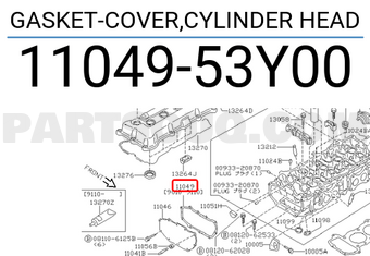 Nissan 1104953Y00 GASKET-COVER,CYLINDER HEAD