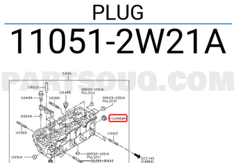 Nissan 110512W21A PLUG