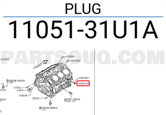 Nissan 1105131U1A PLUG