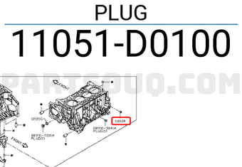 Nissan 11051D0100 PLUG