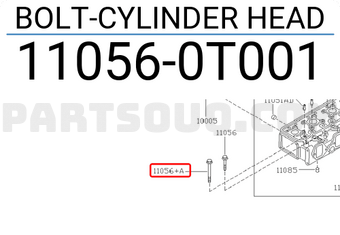 Nissan 110560T001 BOLT-CYLINDER HEAD