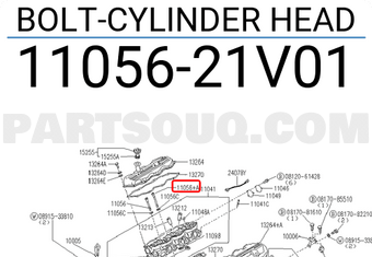 Nissan 1105621V01 BOLT-CYLINDER HEAD