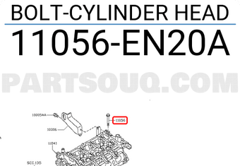 Nissan 11056EN20A BOLT-CYLINDER HEAD