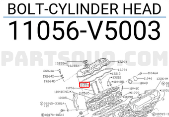 Nissan 11056V5003 BOLT-CYLINDER HEAD