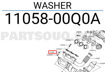 Nissan 1105800Q0A WASHER