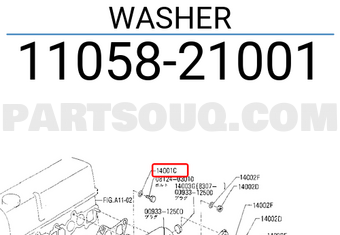 Nissan 1105821001 WASHER