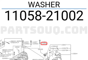 Nissan 1105821002 WASHER
