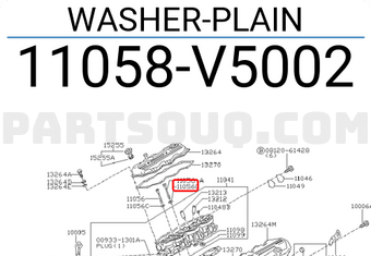 Nissan 11058V5002 WASHER-PLAIN