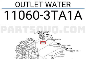 Nissan 110603TA1A OUTLET WATER