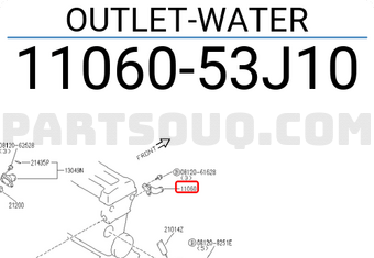Nissan 1106053J10 OUTLET-WATER