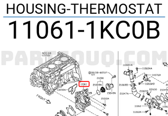 Nissan 110611KC0B HOUSING-THERMOSTAT
