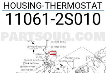 Nissan 110612S010 HOUSING-THERMOSTAT