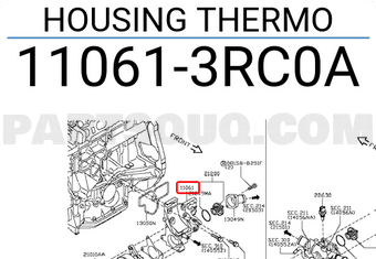 Nissan 110613RC0A HOUSING THERMO