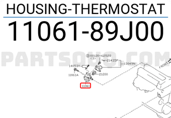 Nissan 1106189J00 HOUSING-THERMOSTAT