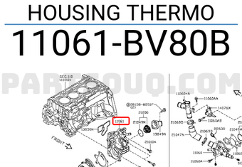 Nissan 11061BV80B HOUSING THERMO