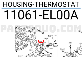 Nissan 11061EL00A HOUSING-THERMOSTAT