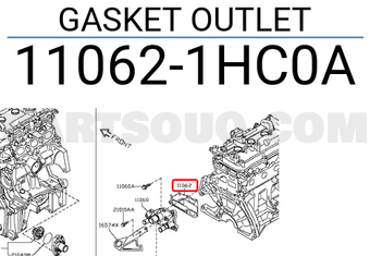 Nissan 110621HC0A GASKET OUTLET