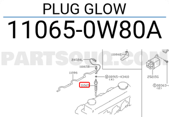 Nissan 110650W80A PLUG GLOW