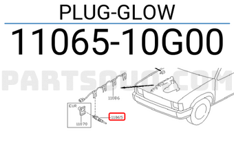 Nissan 1106510G00 PLUG-GLOW