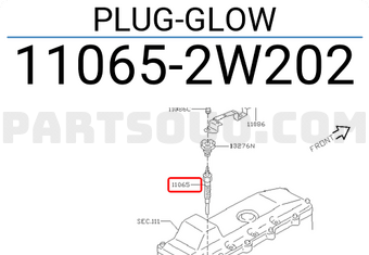 Nissan 110652W202 PLUG-GLOW