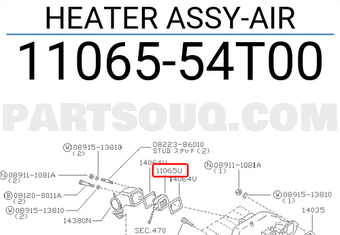 Nissan 1106554T00 HEATER ASSY-AIR