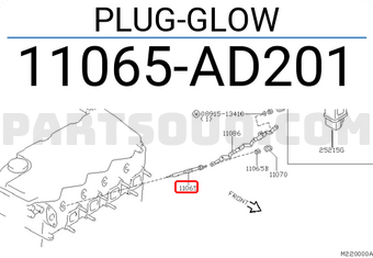 Nissan 11065AD201 PLUG-GLOW