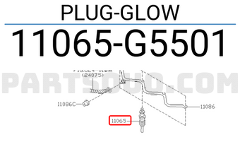 Nissan 11065G5501 PLUG-GLOW