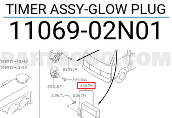 Nissan 1106902N01 TIMER ASSY-GLOW PLUG