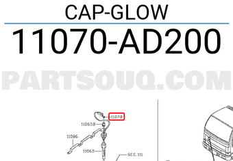 Nissan 11070AD200 CAP-GLOW