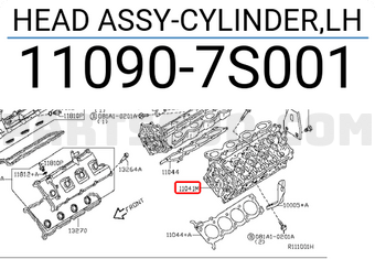 Nissan 110907S001 HEAD ASSY-CYLINDER,LH