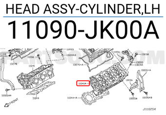 Nissan 11090JK00A HEAD ASSY-CYLINDER,LH