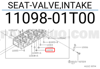 Nissan 1109801T00 SEAT-VALVE,INTAKE