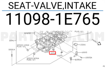 Nissan 110981E765 SEAT-VALVE,INTAKE