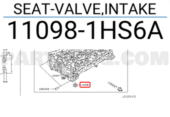 Nissan 110981HS6A SEAT-VALVE,INTAKE