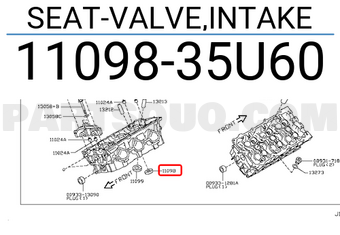 Nissan 1109835U60 SEAT-VALVE,INTAKE