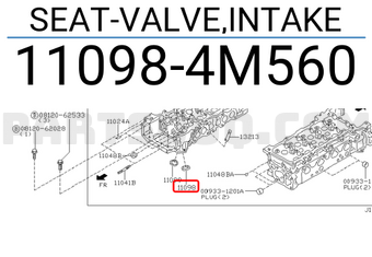 Nissan 110984M560 SEAT-VALVE,INTAKE