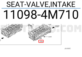 Nissan 110984M710 SEAT-VALVE,INTAKE