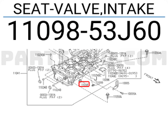 Nissan 1109853J60 SEAT-VALVE,INTAKE