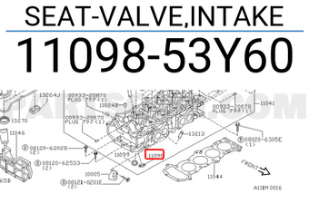 Nissan 1109853Y60 SEAT-VALVE,INTAKE