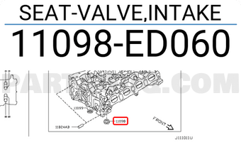 Nissan 11098ED060 SEAT-VALVE,INTAKE