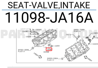 Nissan 11098JA16A SEAT-VALVE,INTAKE