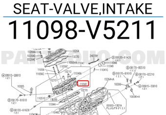 Nissan 11098V5211 SEAT-VALVE,INTAKE