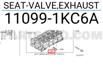 Nissan 110991KC6A SEAT-VALVE,EXHAUST