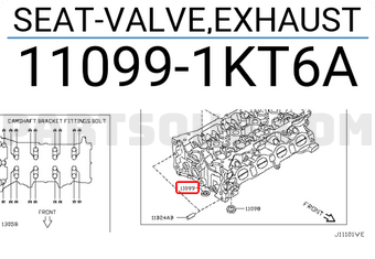 Nissan 110991KT6A SEAT-VALVE,EXHAUST