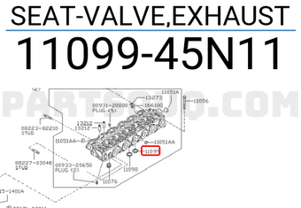 Nissan 1109945N11 SEAT-VALVE,EXHAUST