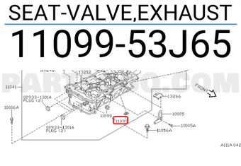 Nissan 1109953J65 SEAT-VALVE,EXHAUST